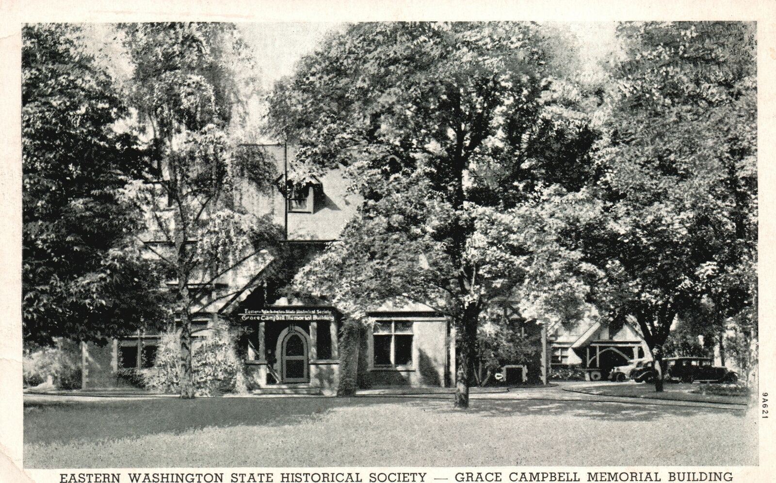 Vintage Postcard 1939 Grace Campbell Memorial Building Eastern Washington WA