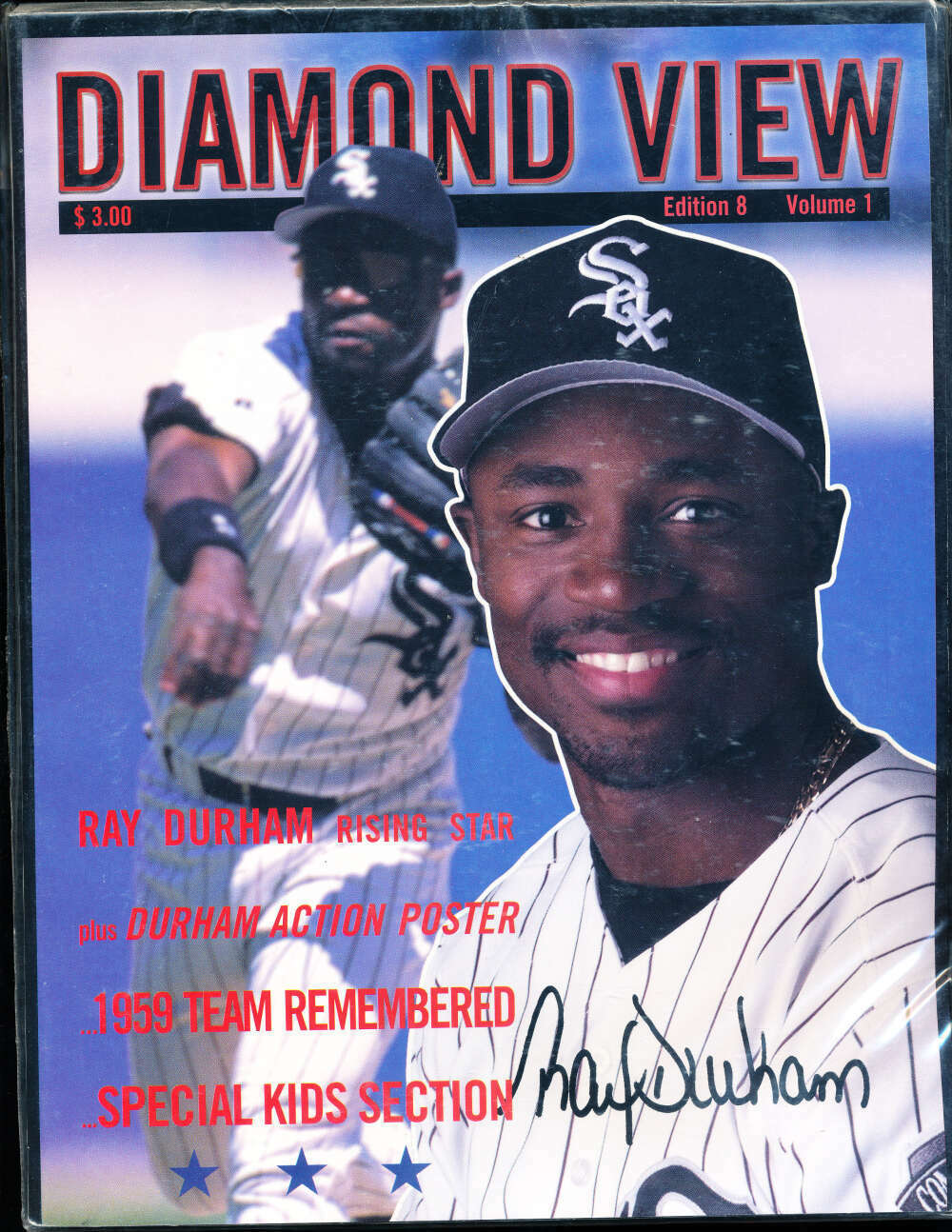 1999 Ray Durham chicago white Sox magazine vol 8 #1 nm bxyb22