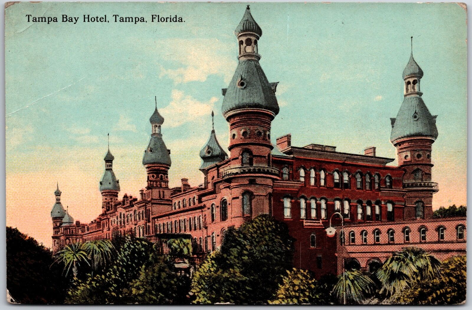 Tampa Bay Hotel Tampa Florida FL Historical Structure Antique Postcard