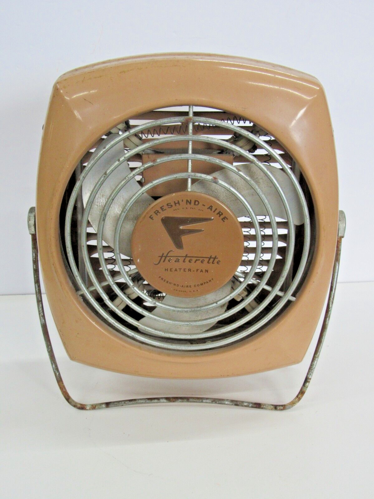 Very Rare Vintage Fresh'nd-Aire Heaterette Heater Fan  Deco  Works God #OG