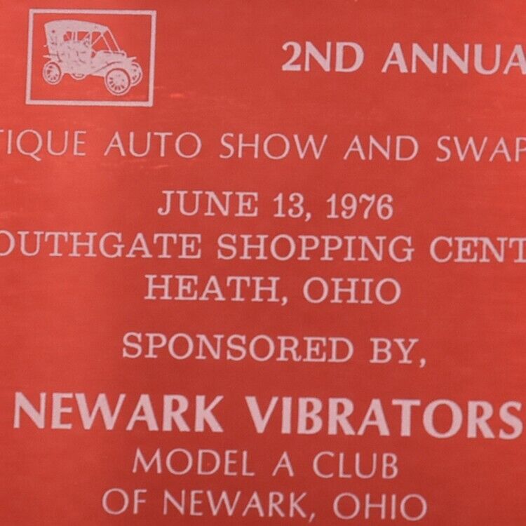 1976 Antique Car Show Southgate Center Newark Vibrators Model A Club Heath Ohio