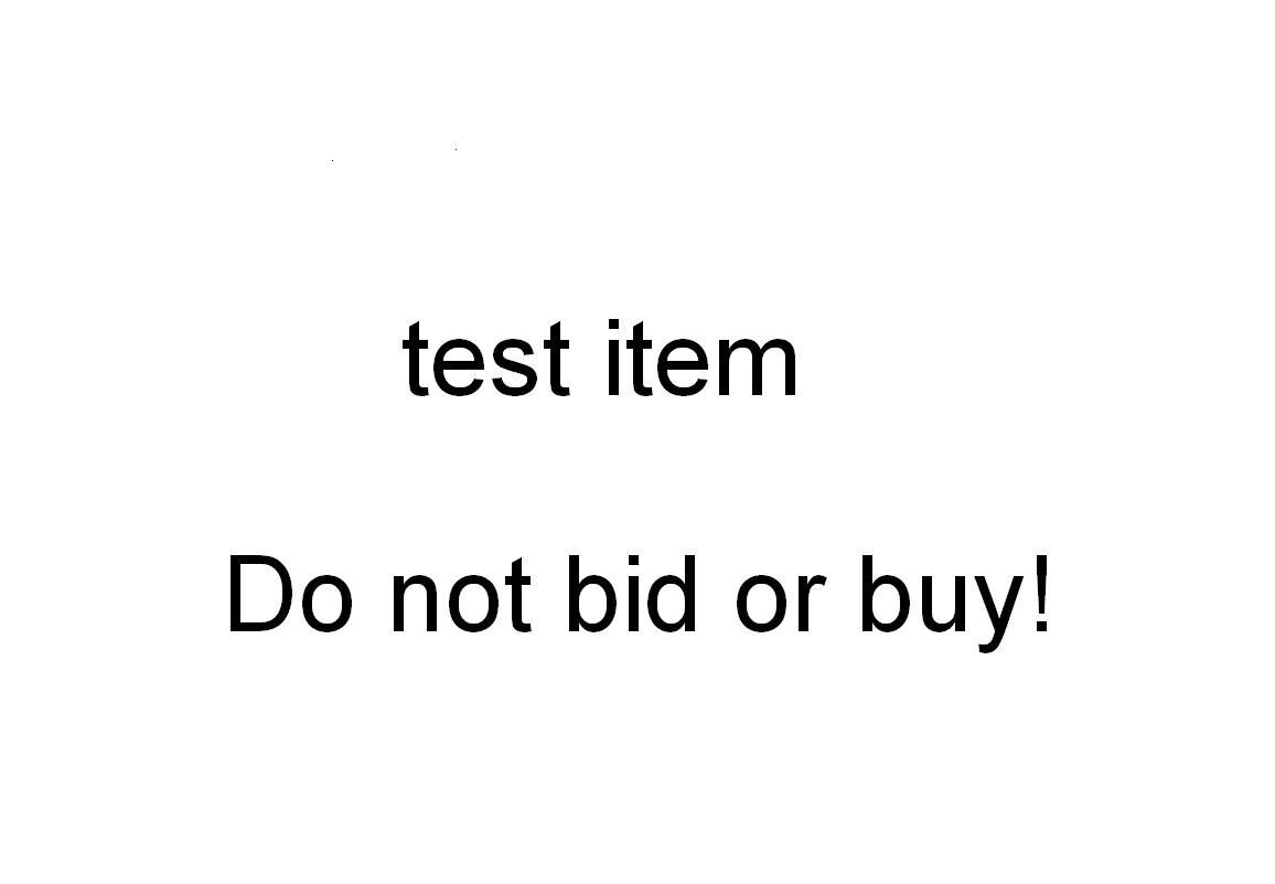 Test listing - DO NOT BID OR BUY263273369172