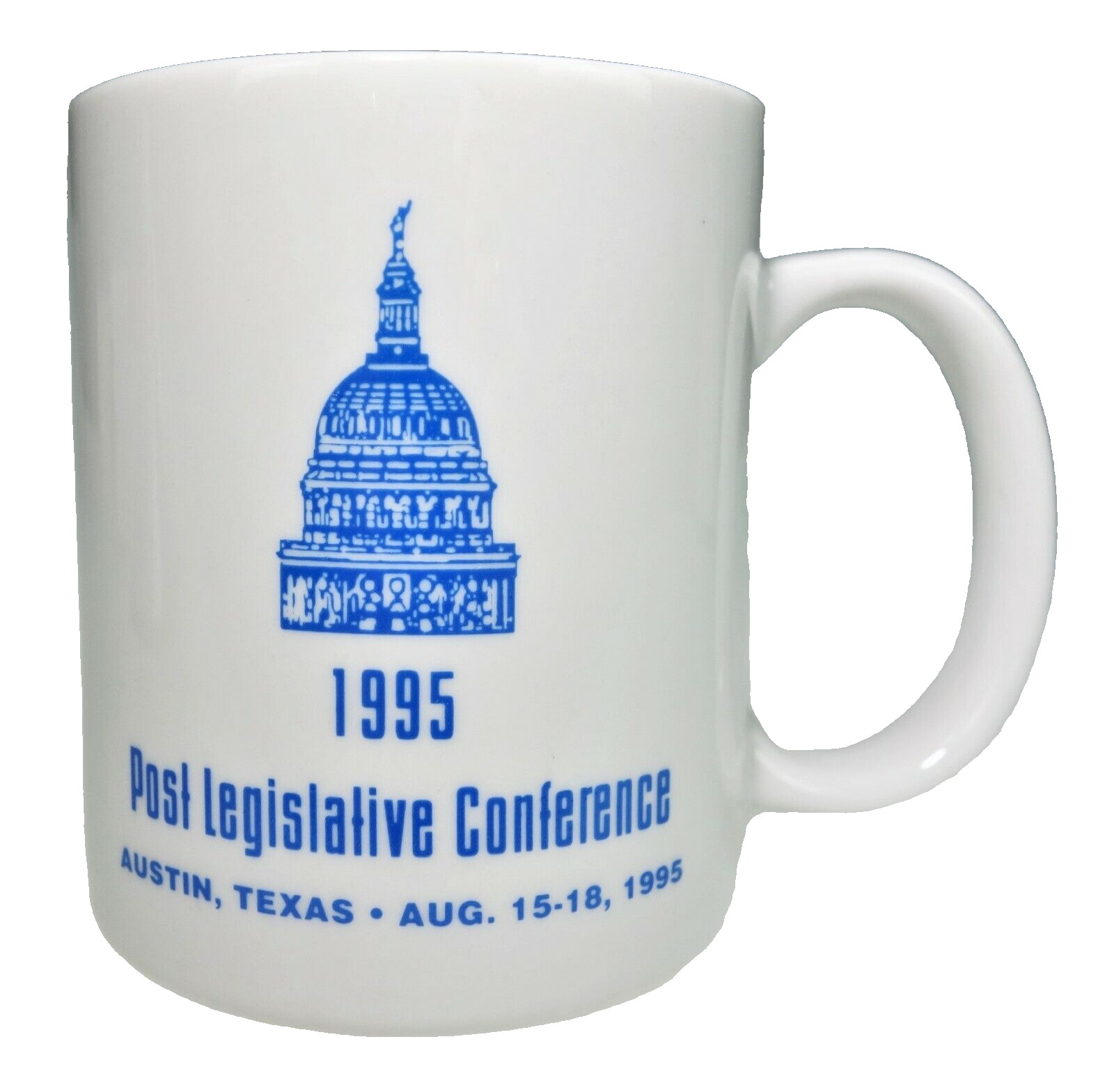 1995 Post Legislative Conference Austin TX Vtg Retro Capital Building Cup Mug 