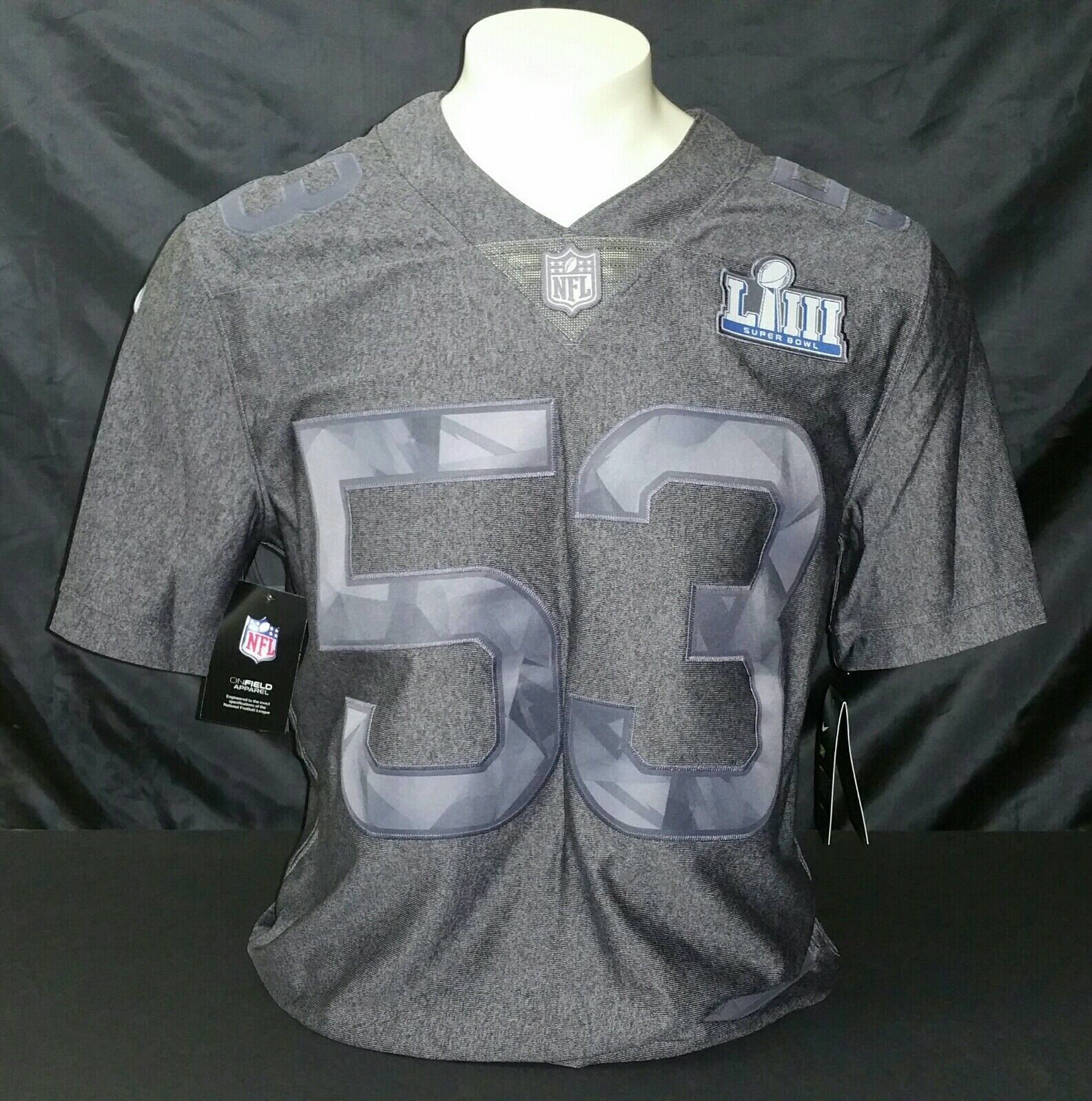 Nike Super Bowl LIII Commemorative Jersey, Grey, Size M