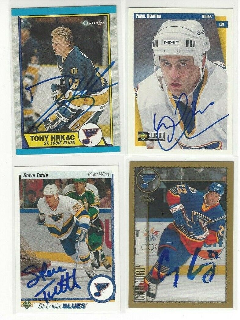  1998-99 Topps #47 Craig Conroy Signed Hockey Card St Louis Blues