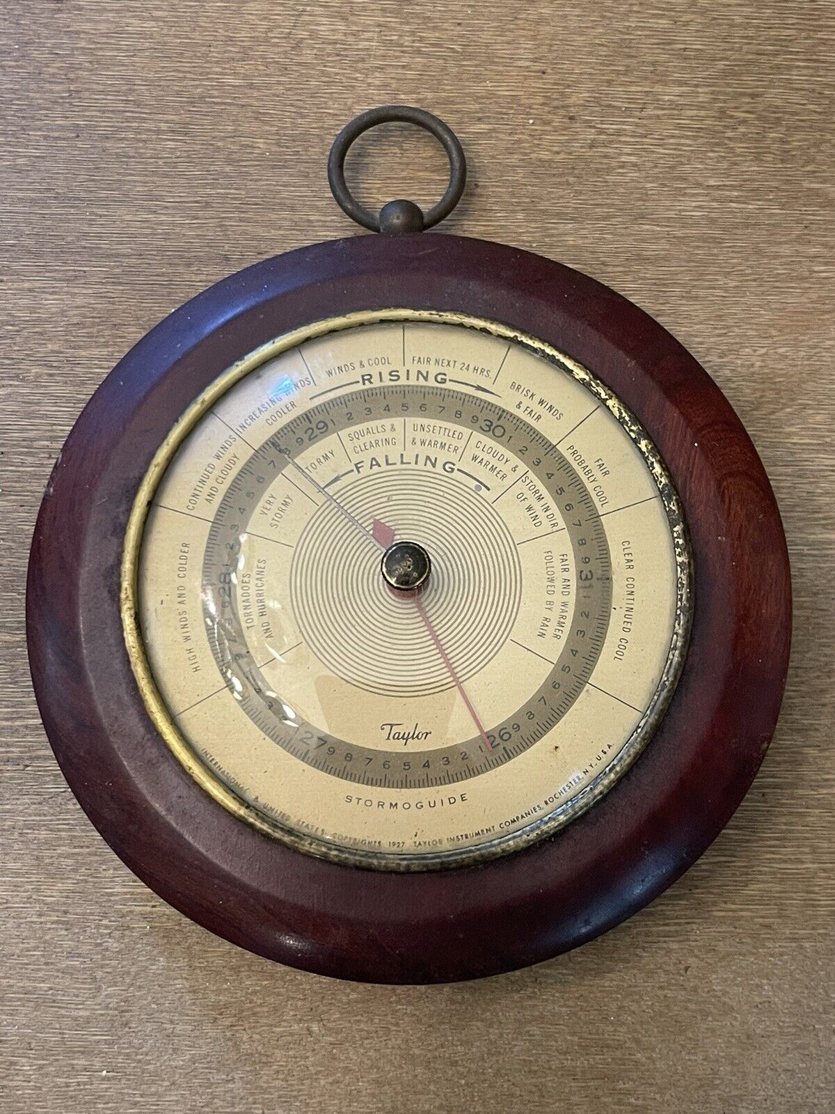 Vintage Taylor Wall Mount, Baroguide, Barometer - an Early Home Weather Station