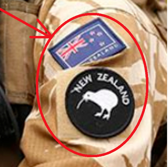 DAESH WACKER© NATO ISAF JSOC SP OPS SAS NZDF NEW ZEALAND FLAG + KIWI INSIGNIA