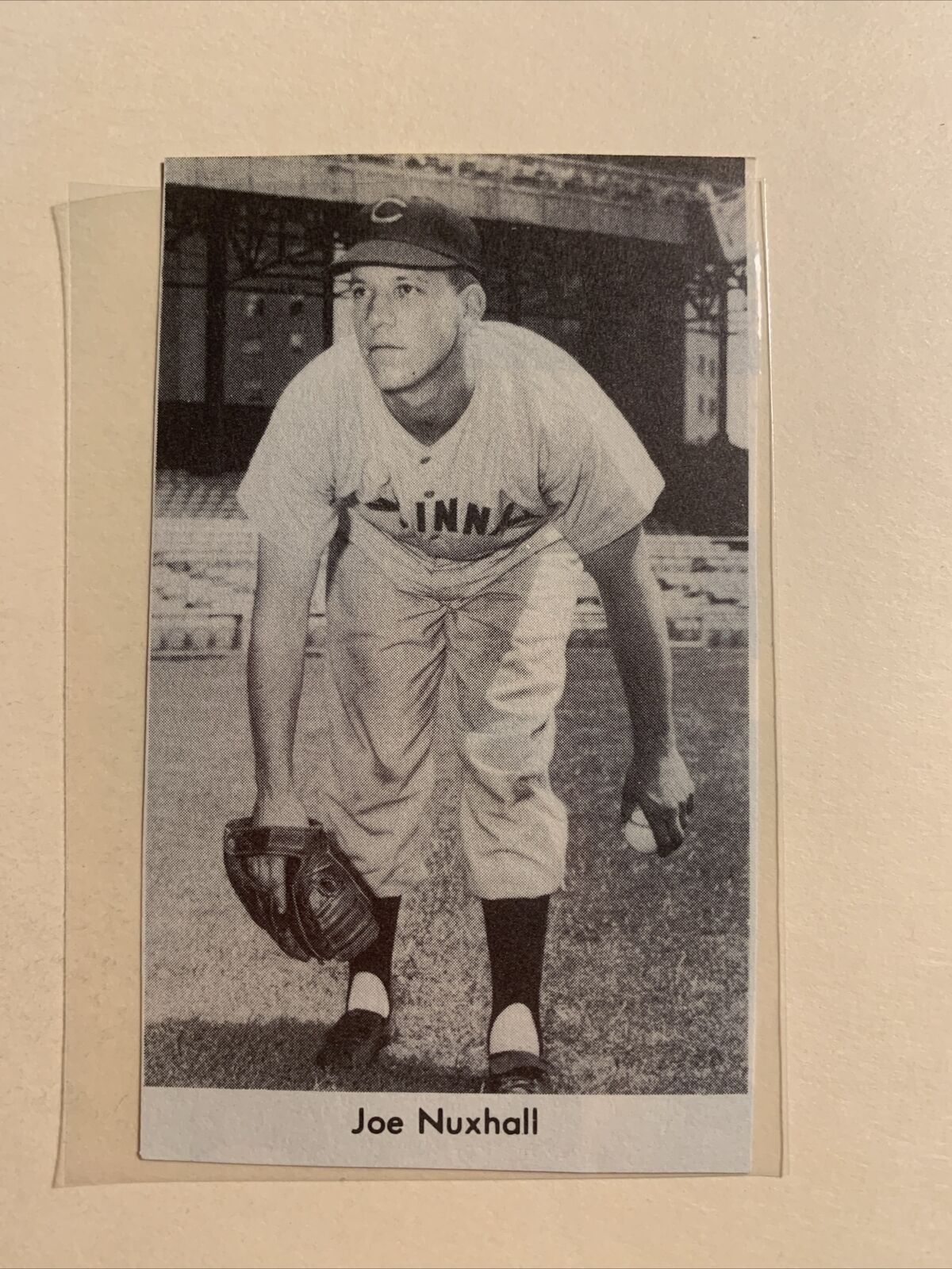Joe Nuxhall Cincinnati Reds 1954 Baseball Vintage Pictorial Panel