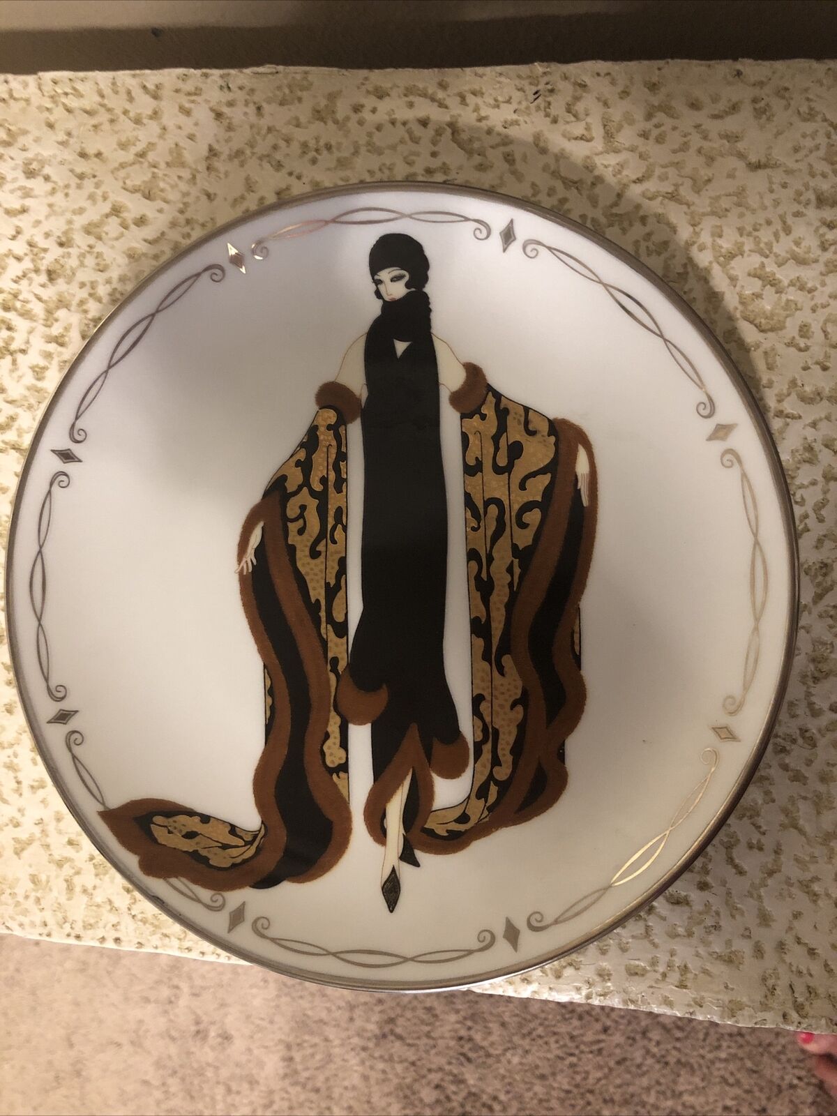 Franklin Mint House of ERTE MYSTIC 8.25\'\' Limited Edition Collector Plate