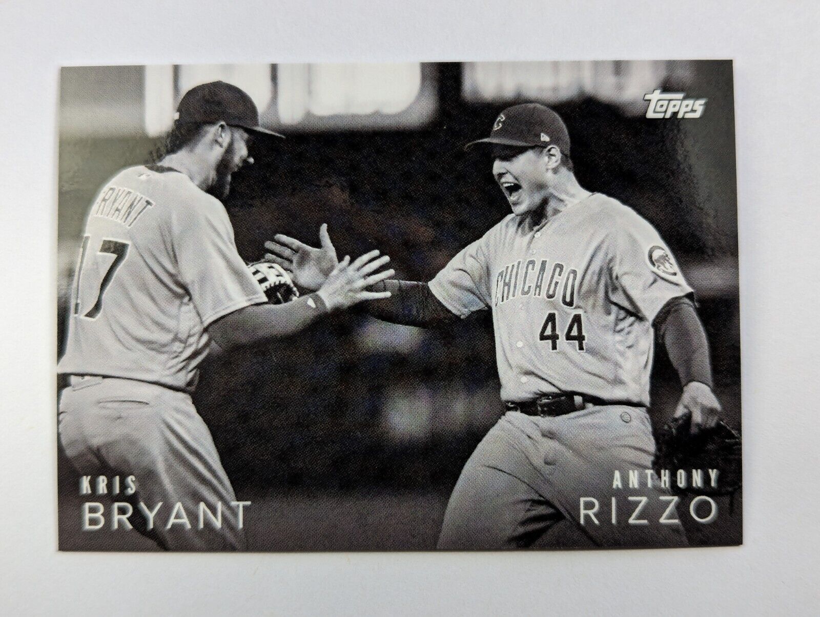 2018 Topps On Demand Black & White Candid Moments Kris Bryant Anthony Rizzo /167
