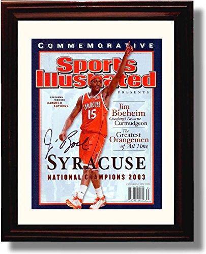 Framed 8x10 Syracuse Jim Boeheim 2003 SI Championship Autograph Promo Print