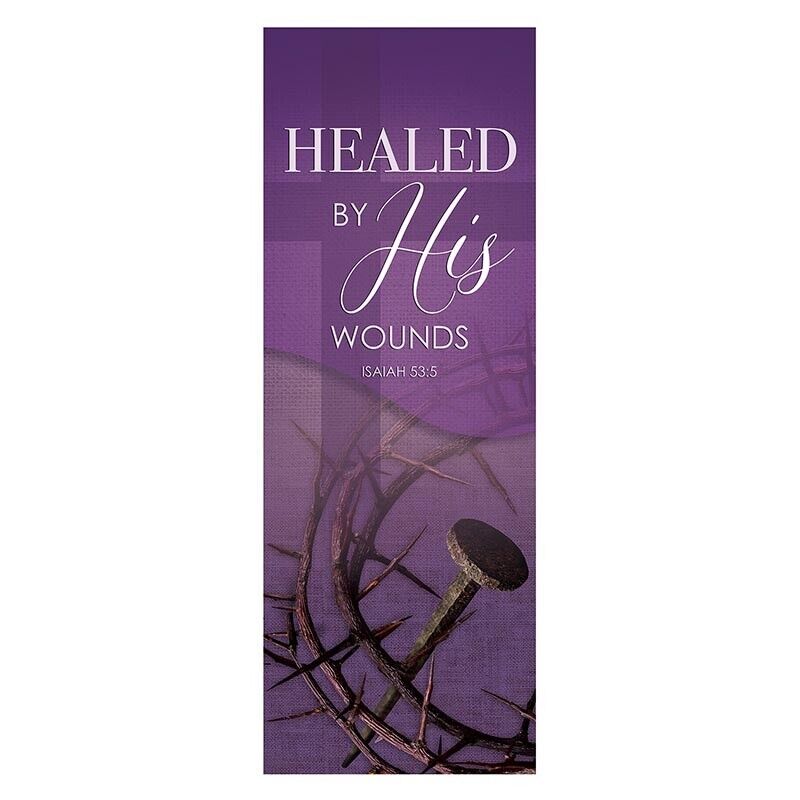 Inspirational Christian Church Banner for Lent and Easter Season for Xstand