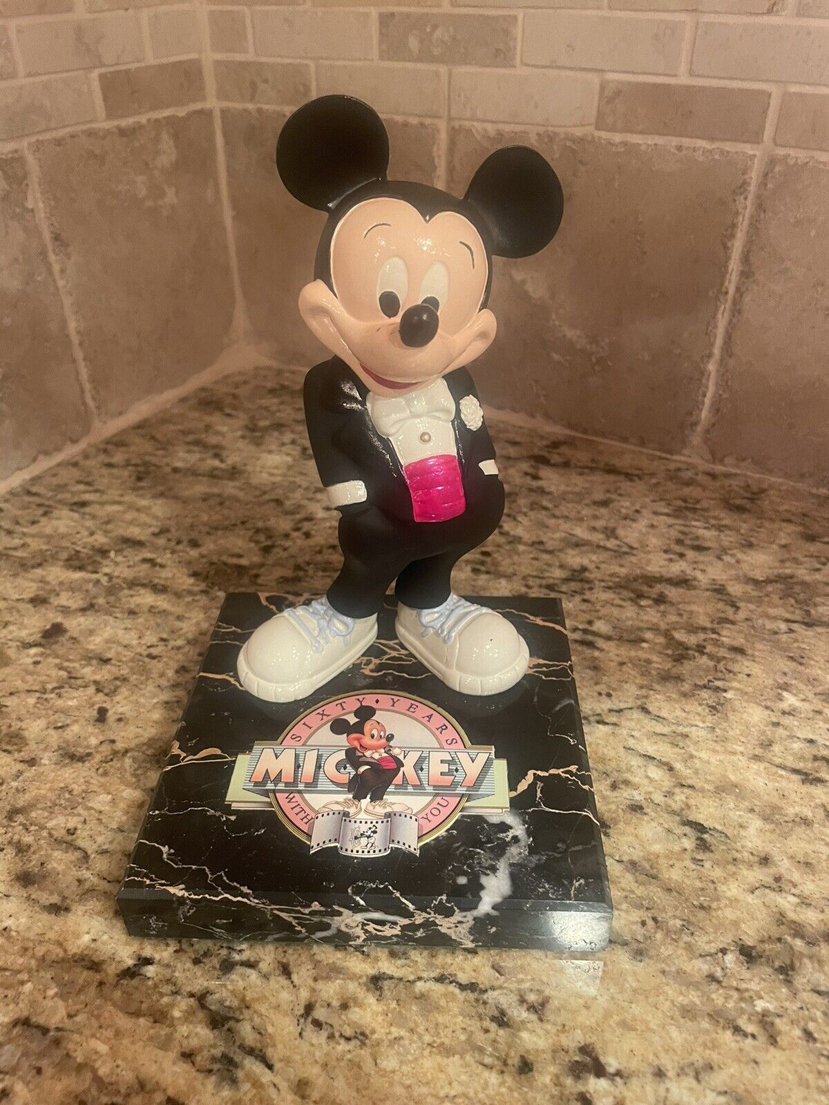 Pride Lines Limited 1988 Mickey Mouse 60th Birthday Figurine. New Old Stock