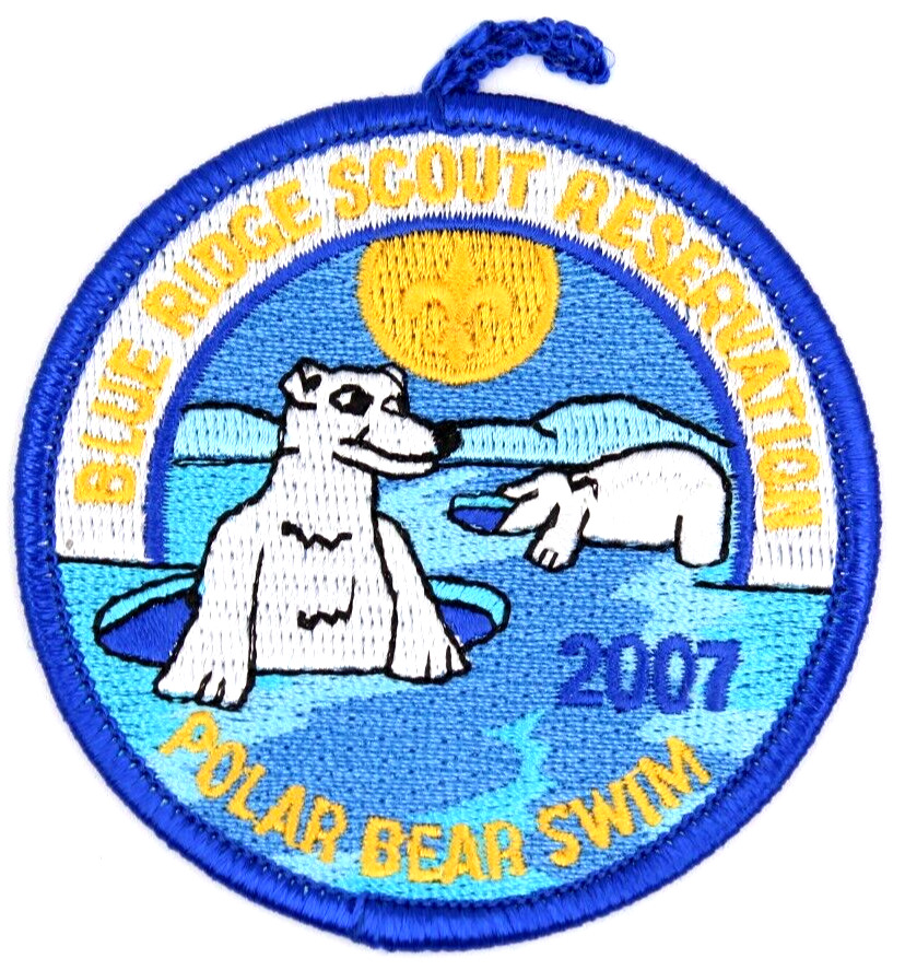 2007 Polar Bear Swim Blue Ridge Scout Reservation Patch Virginia VA BSA