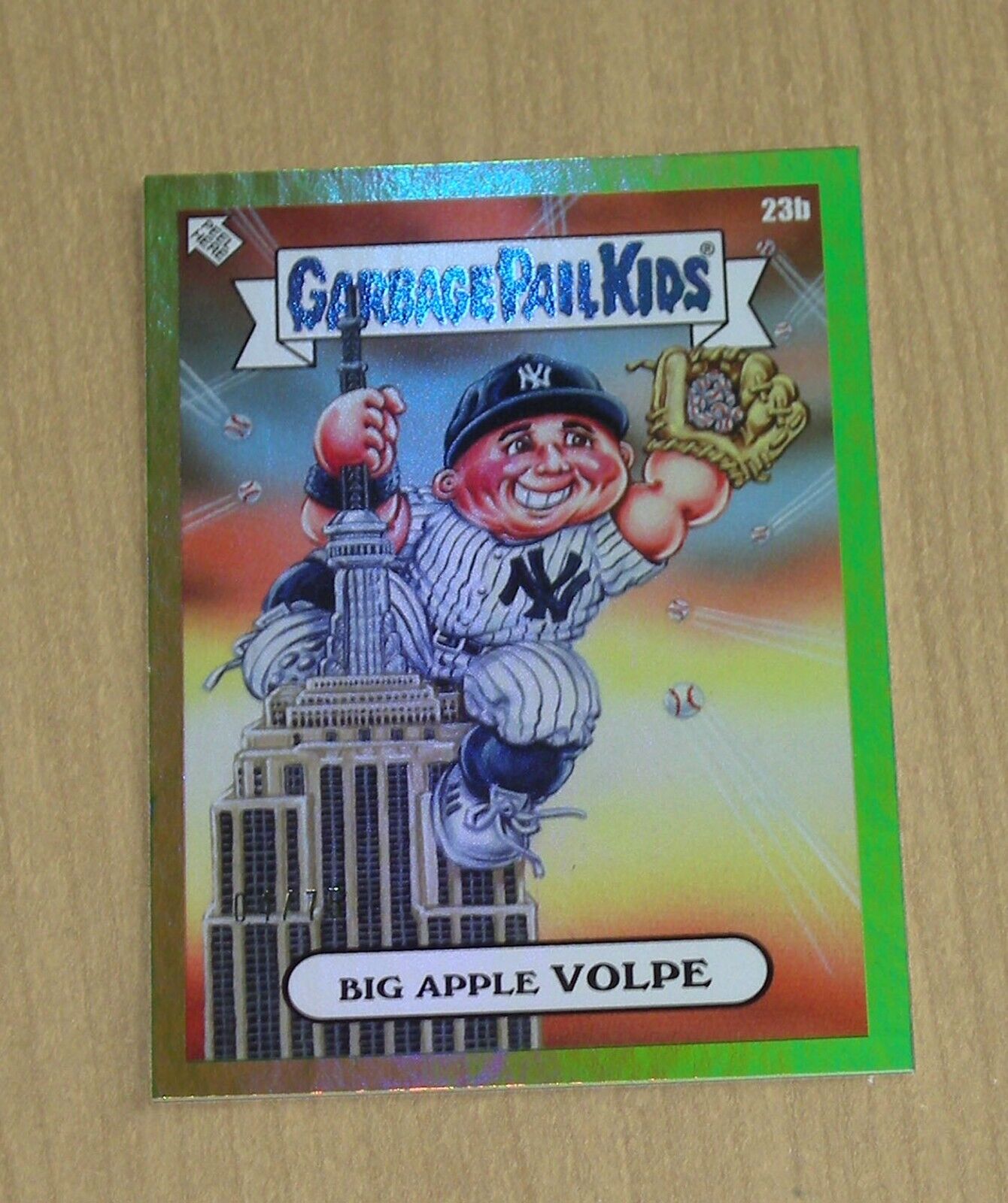 2024 Topps Garbage Kids GPK Series 3 MLB Gross GREEN Anthony Volpe 23b 4/75