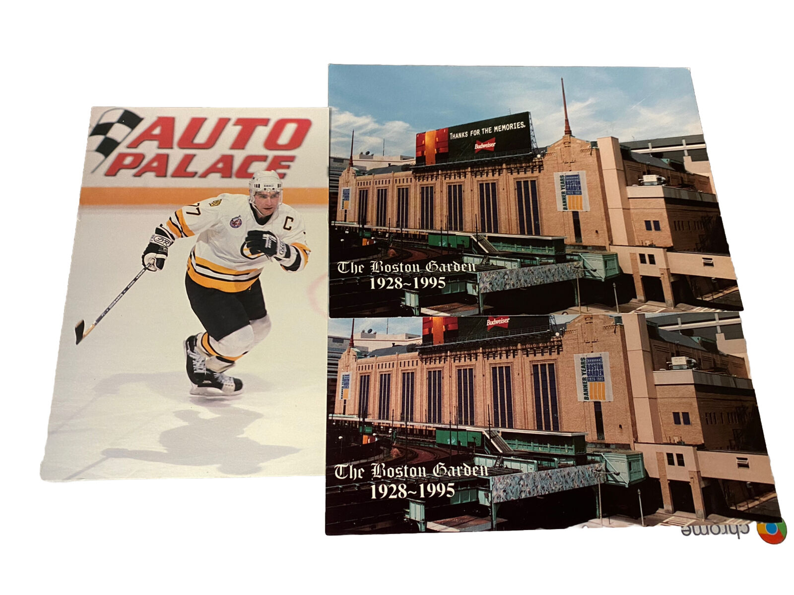 The Boston Garden Ray Bourque Boston Bruins 3 Postcards