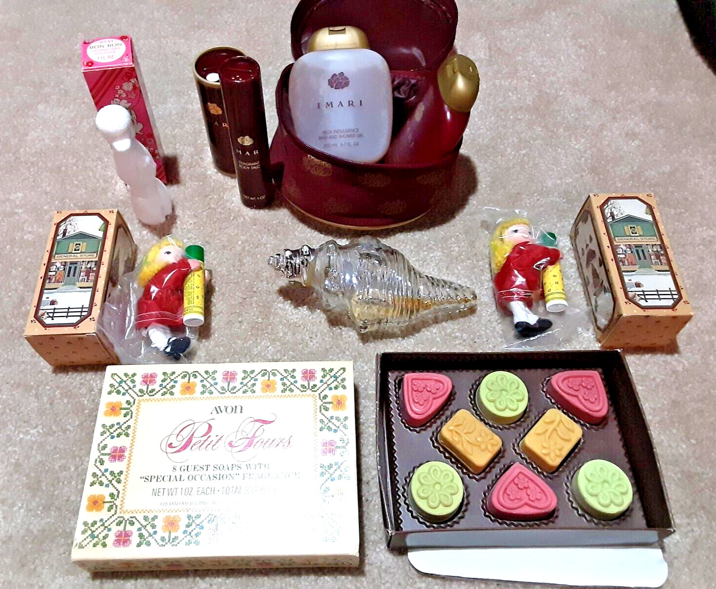 AVON Lot of 6 Vintage Women\'s Bath Oils in Boxes (Mostly Full)