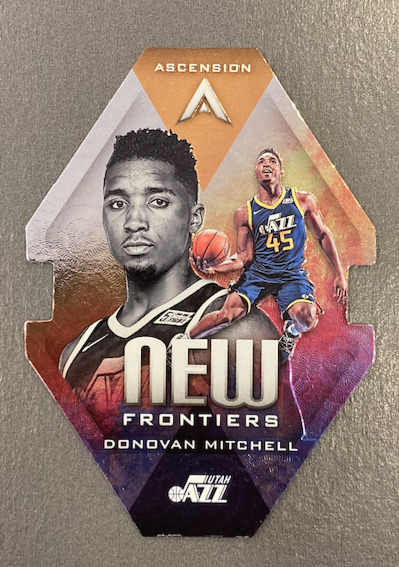 DONOVAN MITCHELL 2017-18 PANINI ASCENSION NEW FRONTIERS DIE CUT - 10
