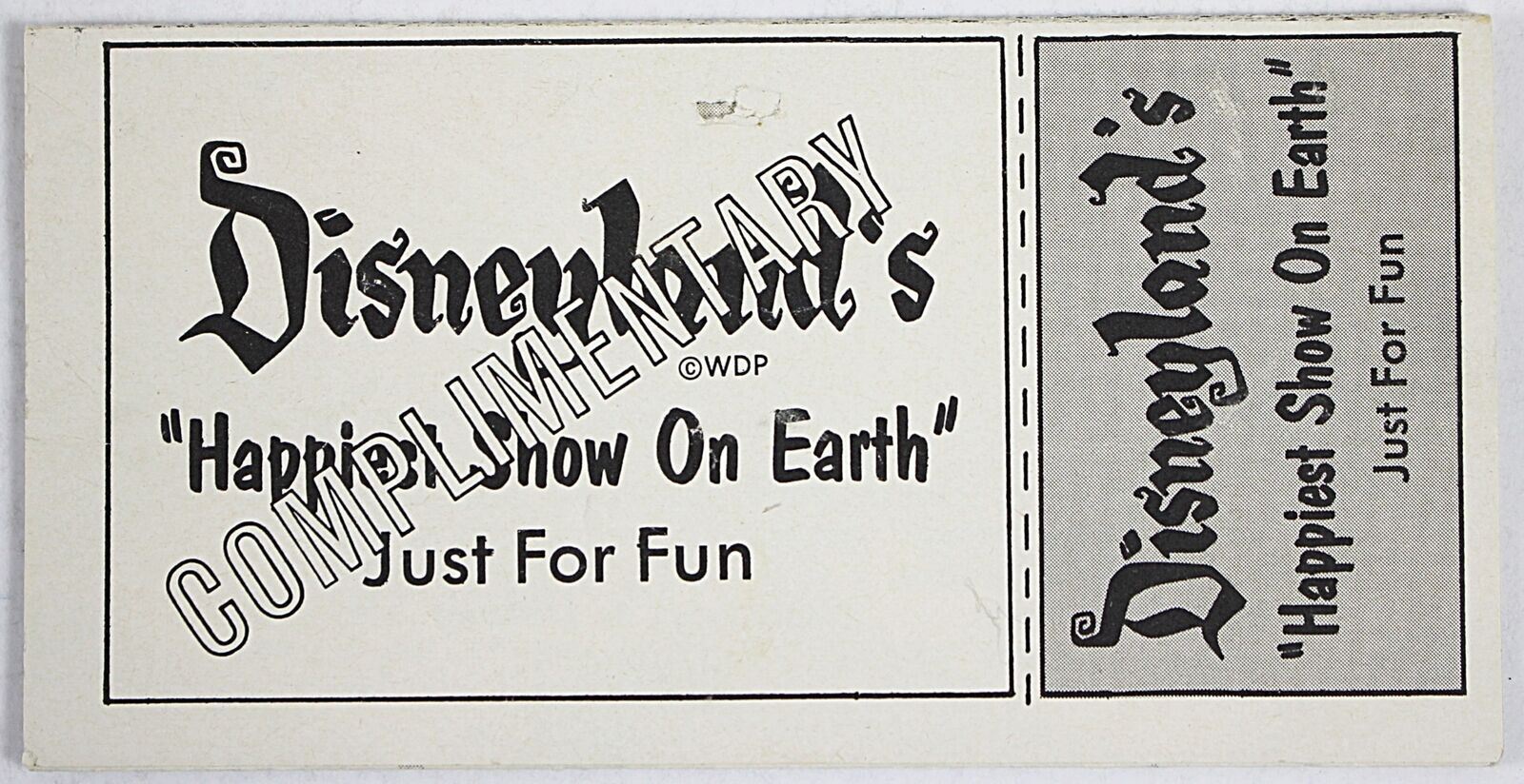 Rare 1961 DISNEYLAND Happiest Show On Earth Entertainment Schedule SPACE BAR++