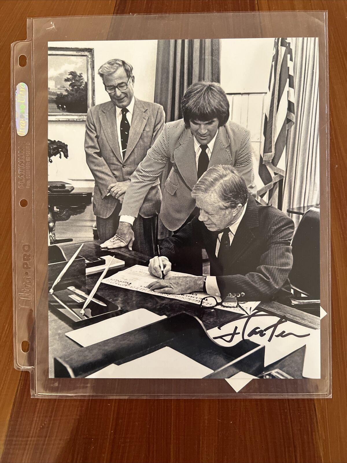 Jimmy Carter Signed - Rare Photo With Pete Rose COA