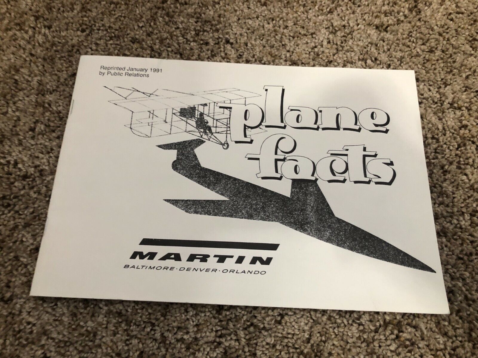 1991 Martin Company Plane Facts 33 Page Brochure