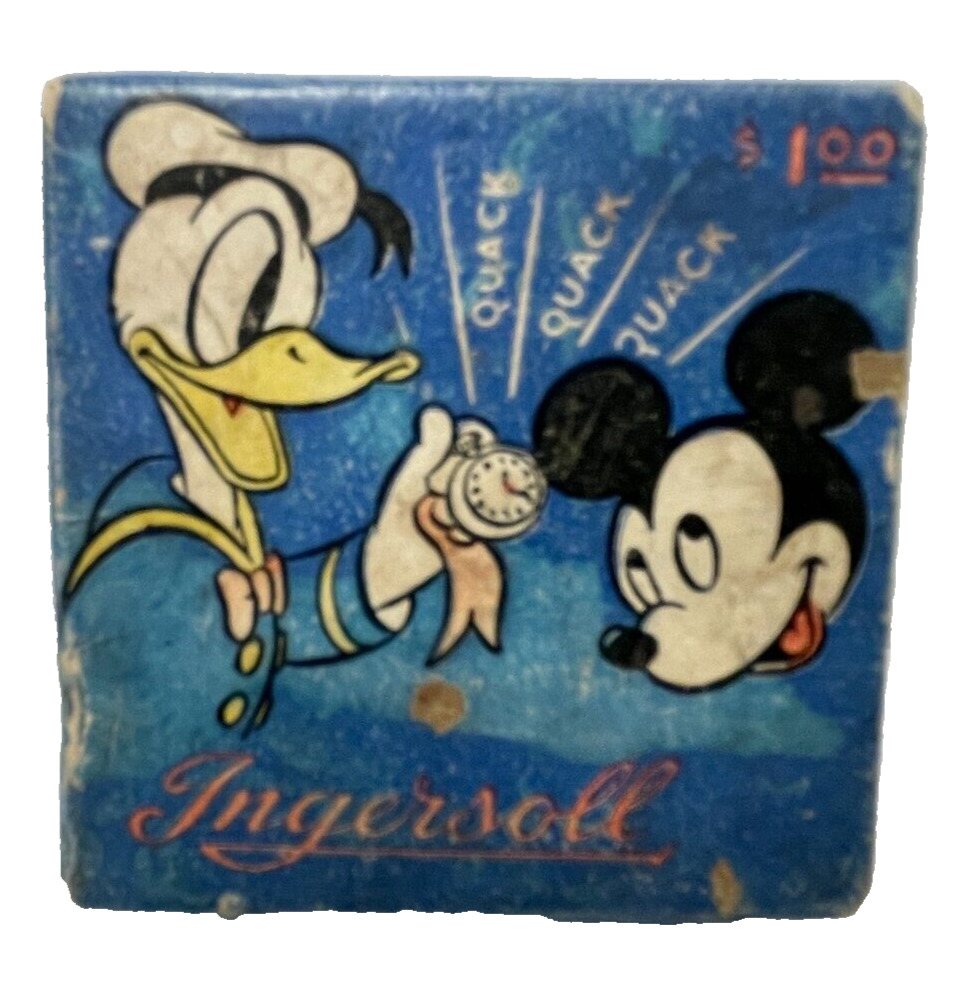 Donald Duck 1939 Pocketwatch AND BOX