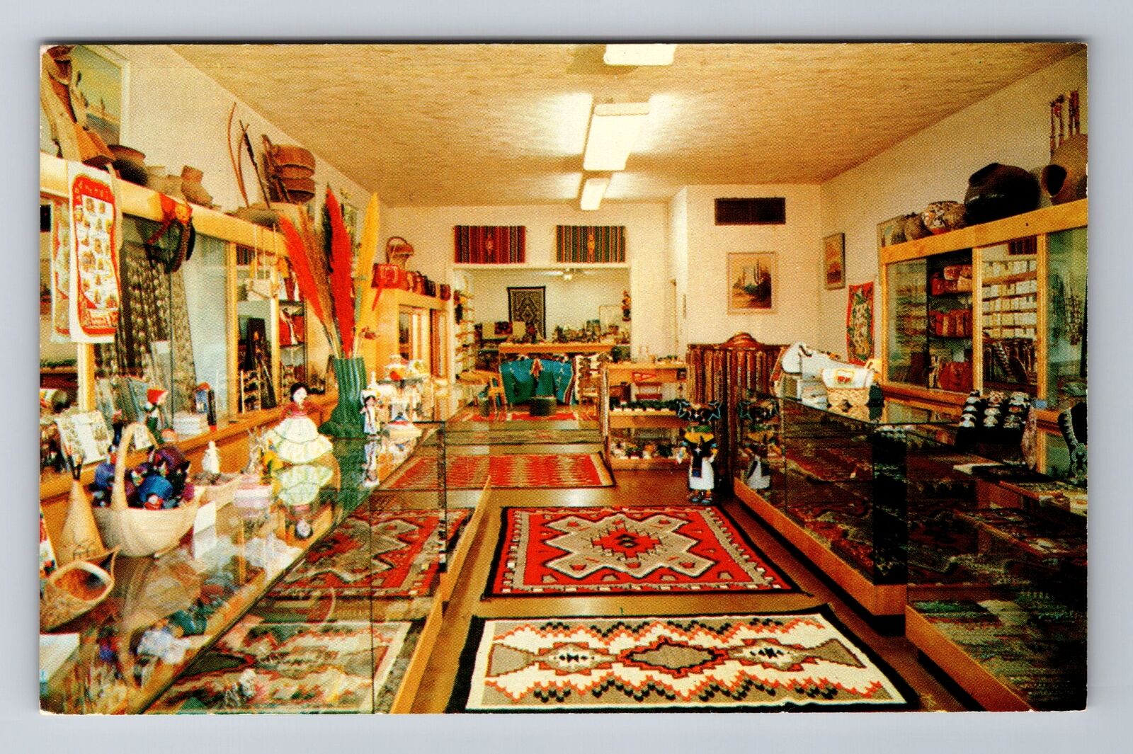 Phoenix AZ-Arizona, Lee's Indian Crafts, Advertising, Antique, Vintage Postcard