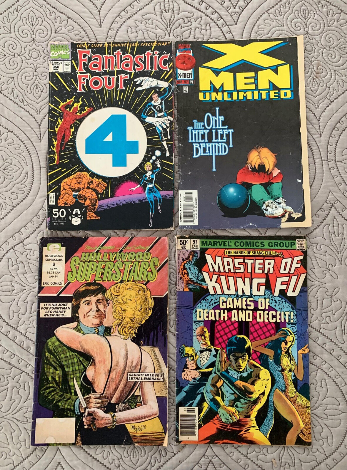 Vintage Set of 4 Comic Books Condition Varies by Comic