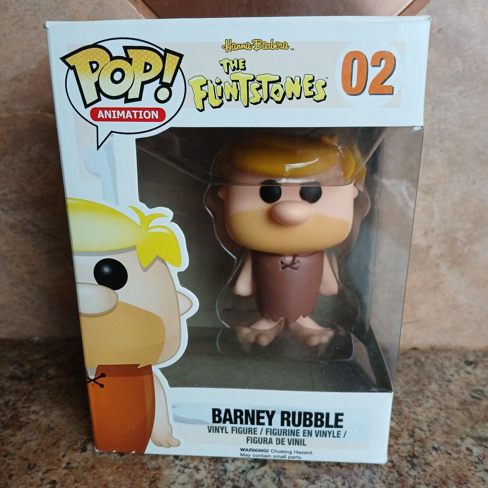 VAULTED Funko POP The Flintstones 02 Barney Rubble with Protector - Box Damaged