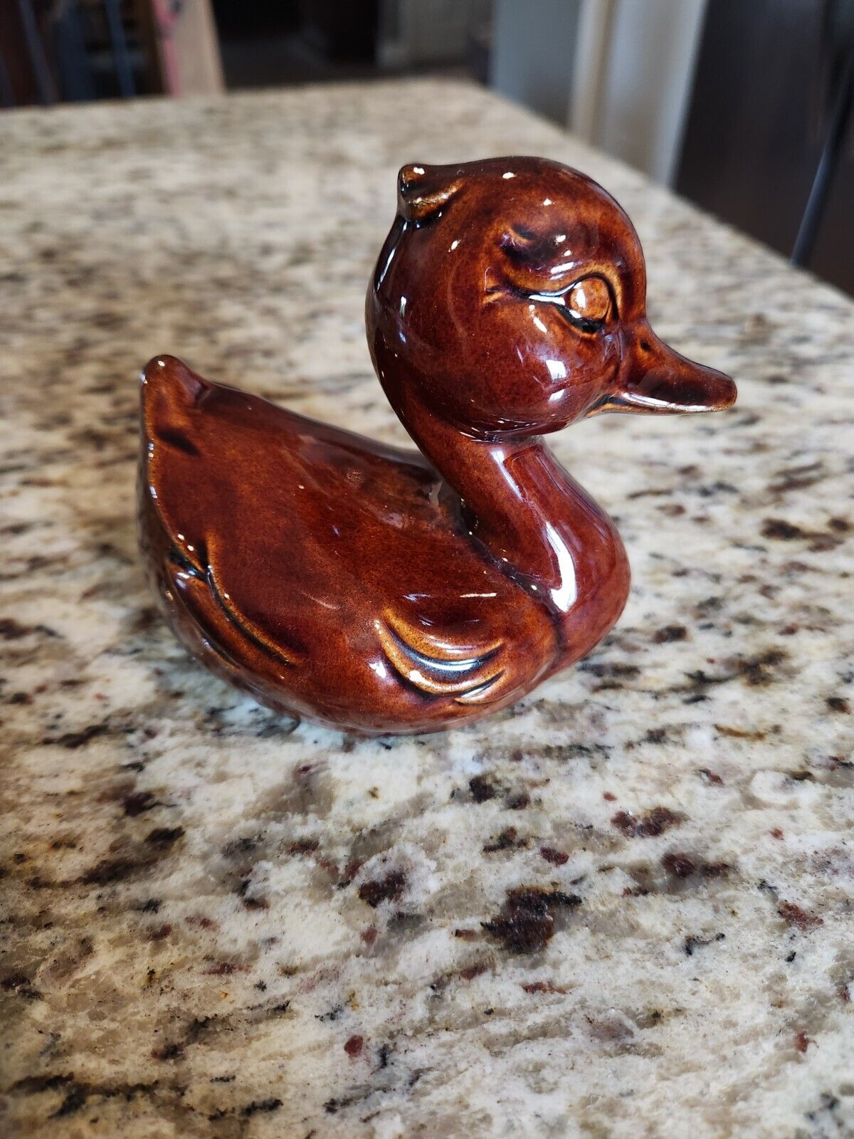 Haeger Duck, Brown Glaze
