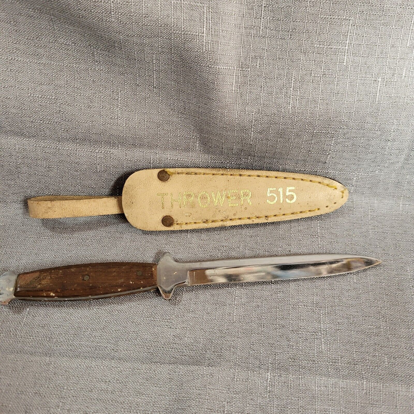 Vintage Japan Thrower 515 Valor #113-A Dagger Knife With Sheath