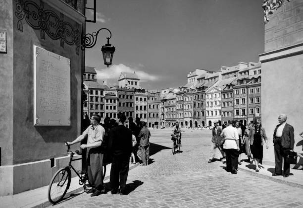 Square Market, Warsaw, Poland 1956 OLD PHOTO