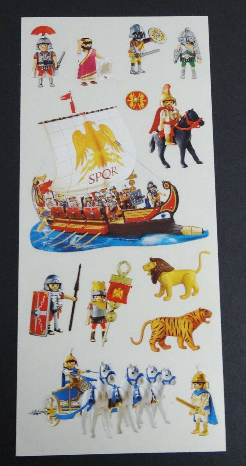 Promotional Stickers Playmobil Viking Roman Gladiator Caesar Decals Sheet