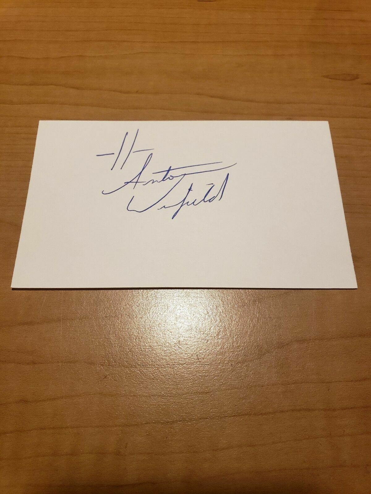 ANTOINE WINFIELD - FOOTBALL - AUTOGRAPH SIGNED - INDEX CARD - AUTHENTIC- A6027