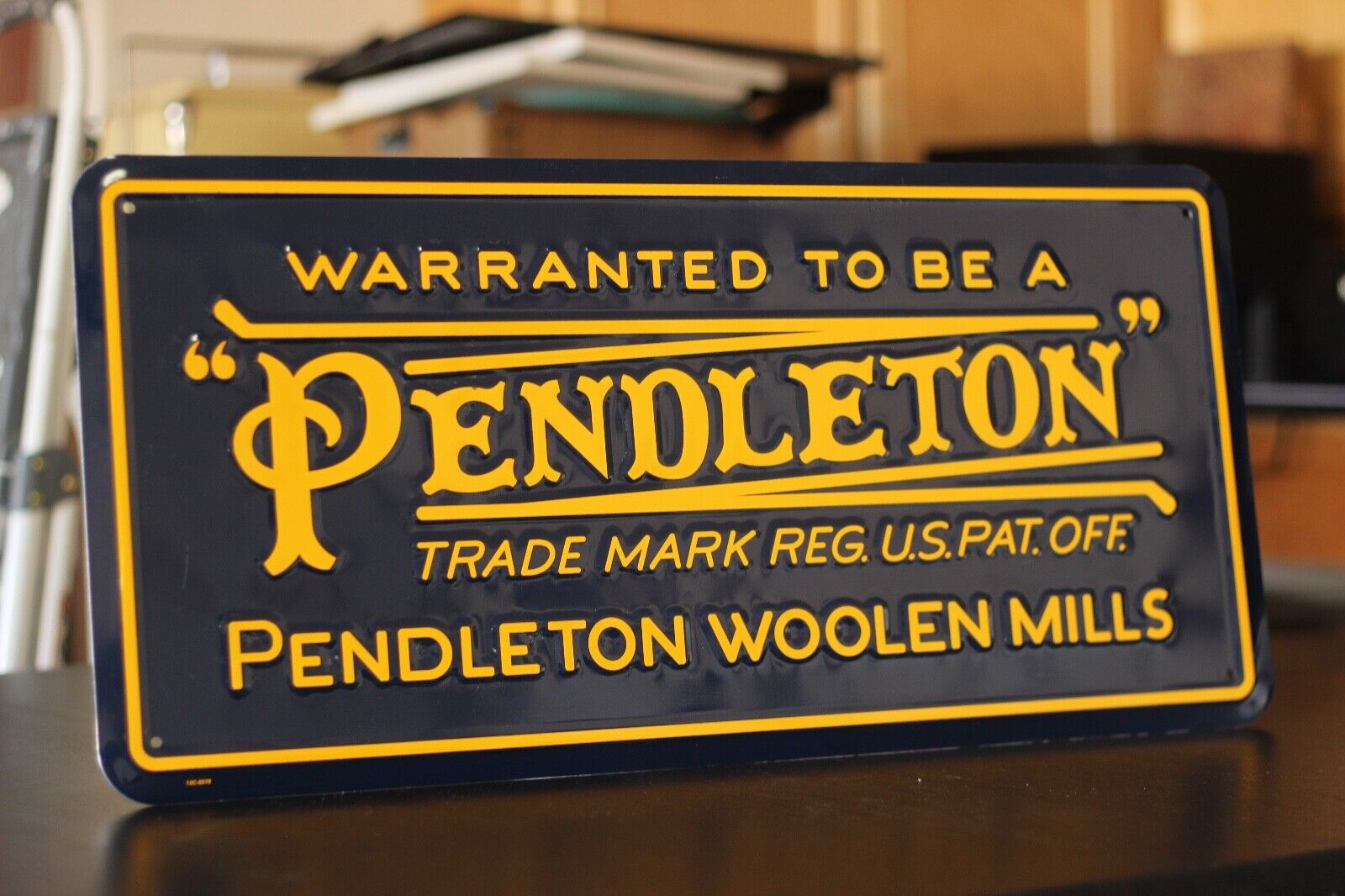 Pendleton Vintage Logo Wall Sign Metal, 24’’x 11.5’’