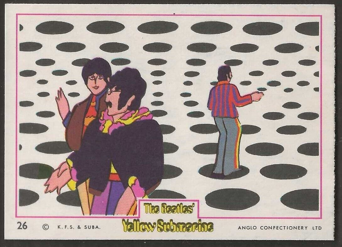 ANGLO-THE BEATLES YELLOW SUBMARINE 1968-#26- QUALITY CARD