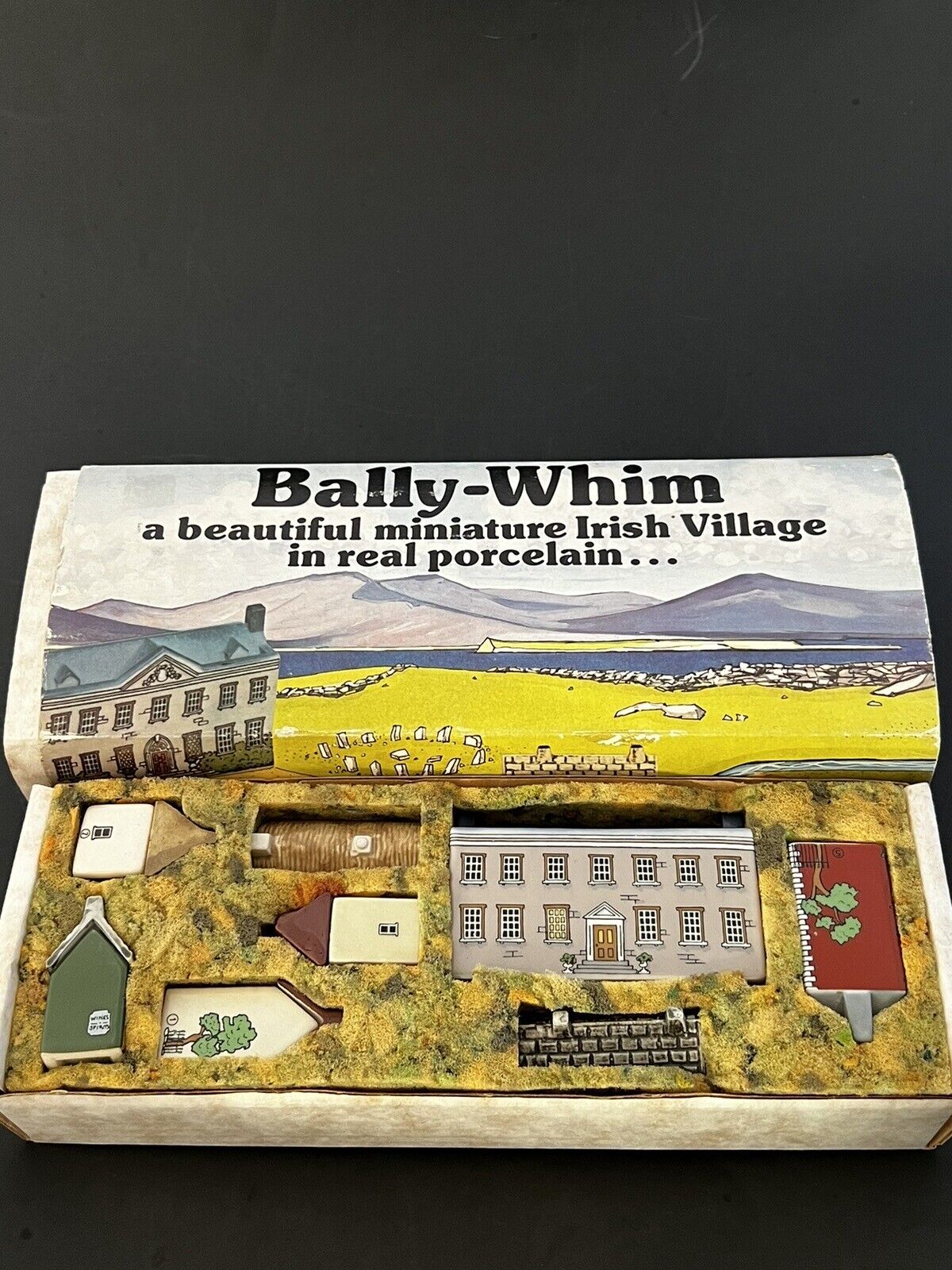 Vintage Bally-Whim Irish Village Wade 8 Piece Porcelain Set #1 in Original Box