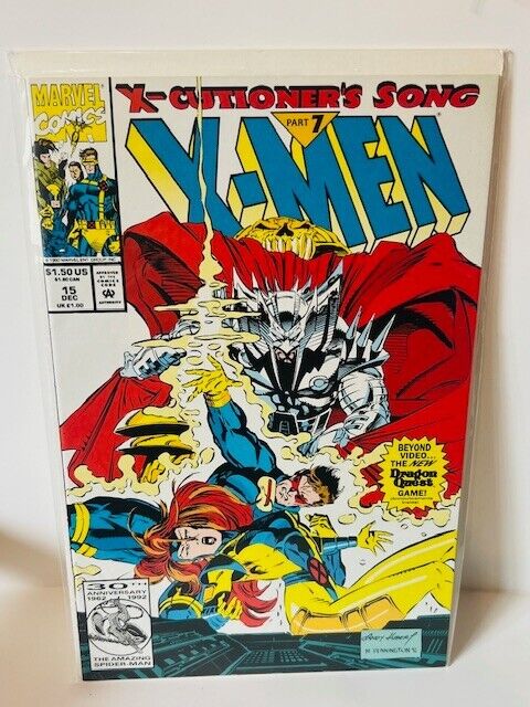 X-Men #15 Comic Book Marvel 1992 30th anniversary X-cutioners song samurai AC4