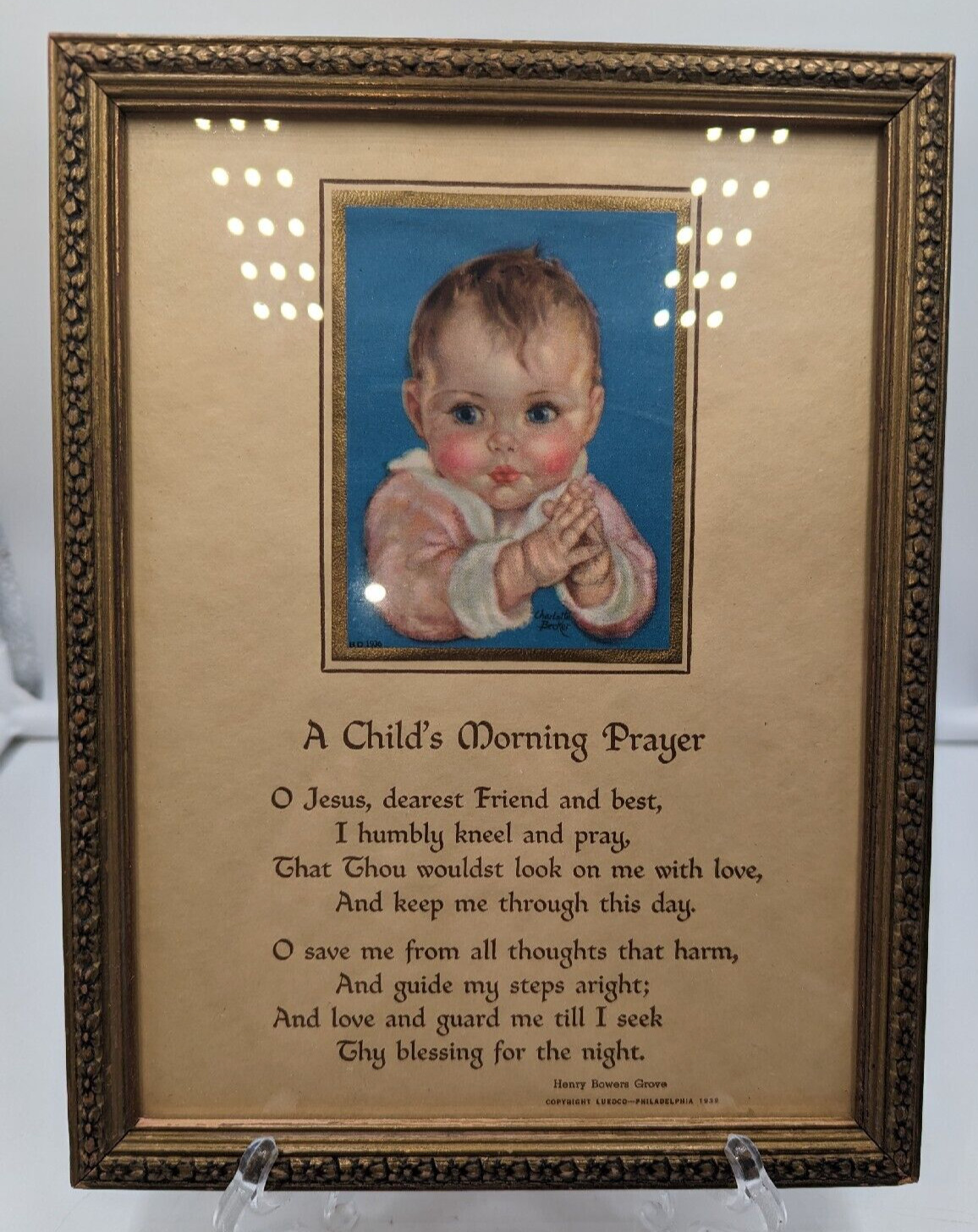 Charlotte Becker Framed Print Now I Lay Me Down to Sleep A Childs Morning Prayer