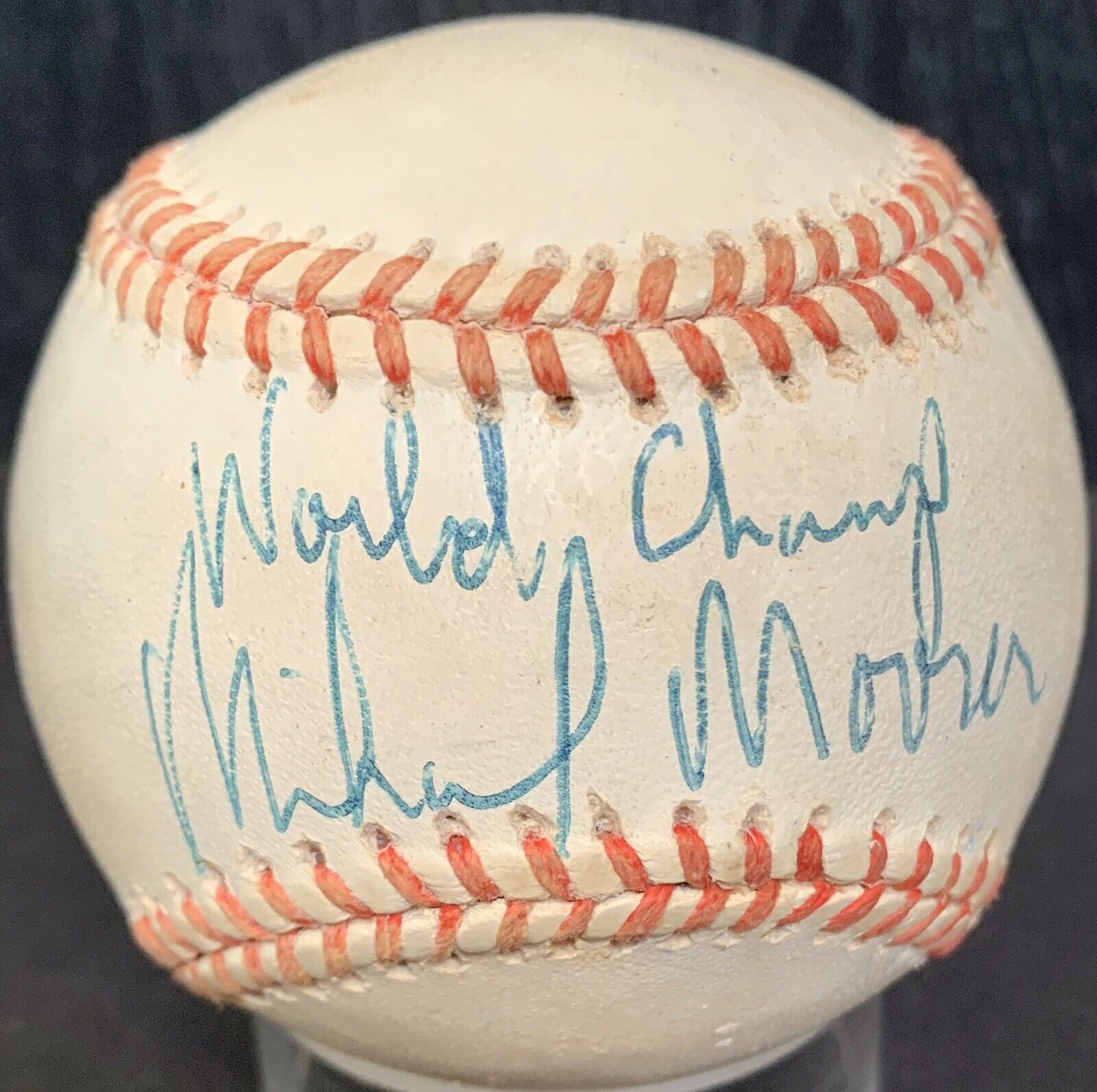 RARE Michael Moorer Heavyweight Champion Of World JSA Authentic Signed Baseball