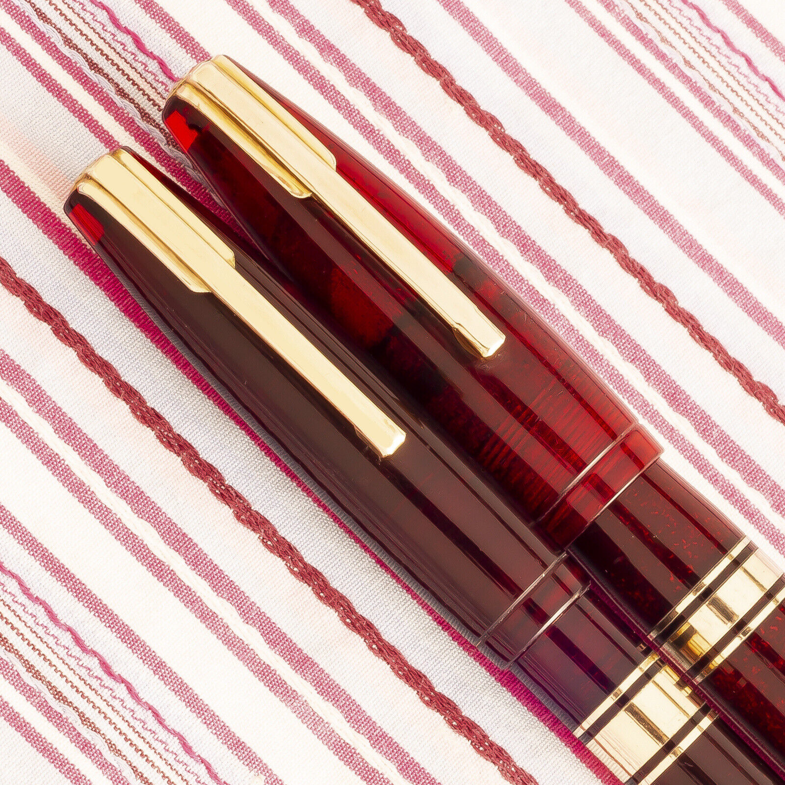 Waterman Hundred Year Red Jewel Fountain Pen Pencil Set