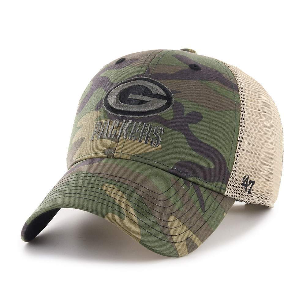 Green Bay Packers \'47 Brand Camo Branson MVP Adjustable Trucker Hat