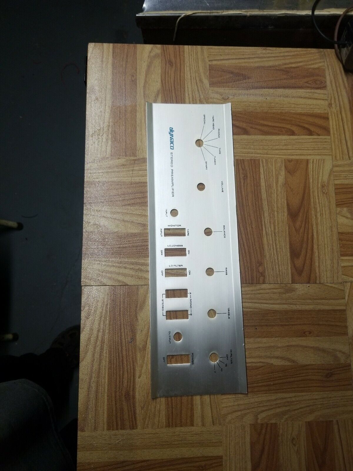 Dynaco pat-4 preamp Face Plate