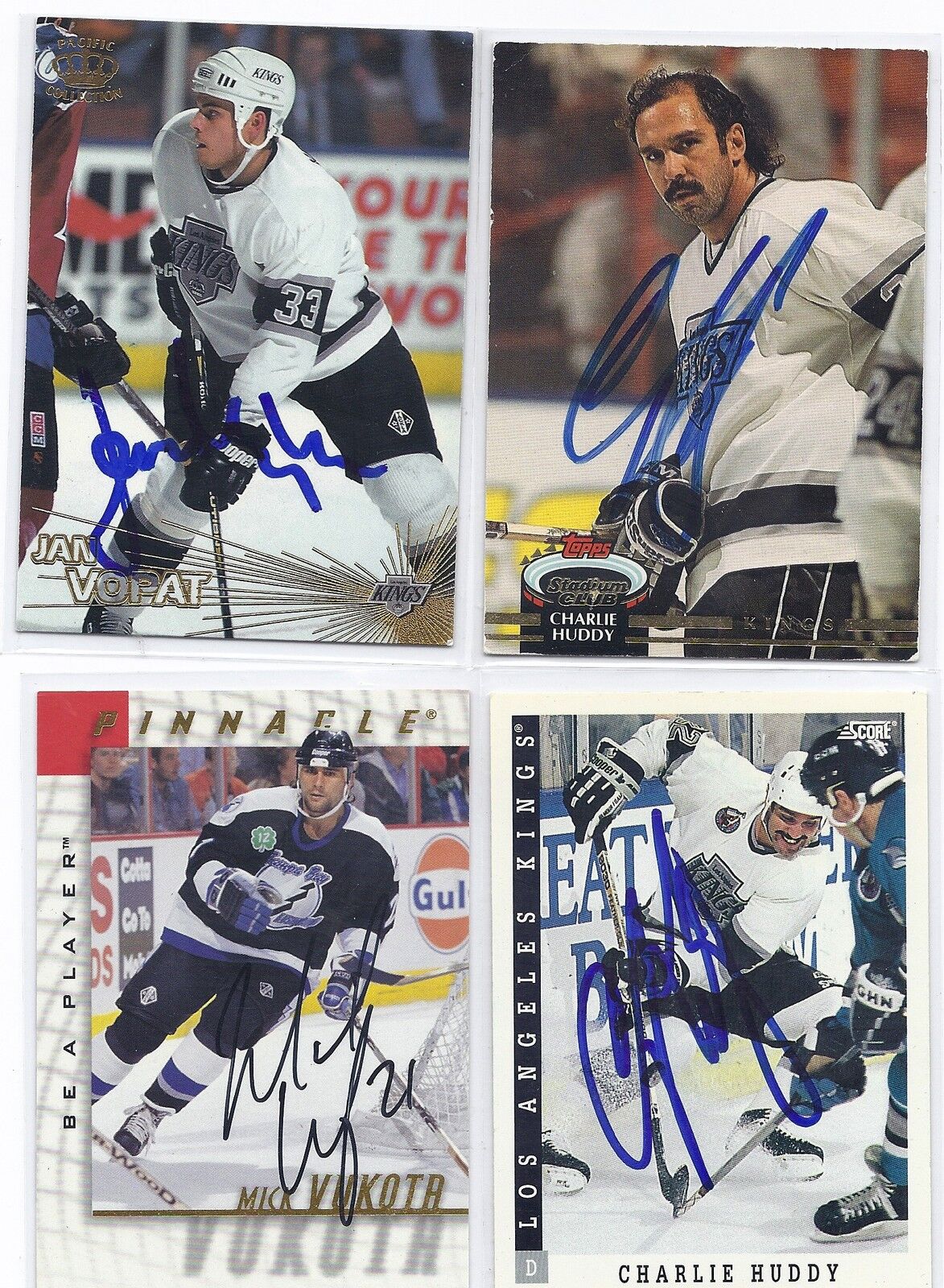 Charlie Huddy Signed / Autographed Hockey Card LA Kings 1993 Score