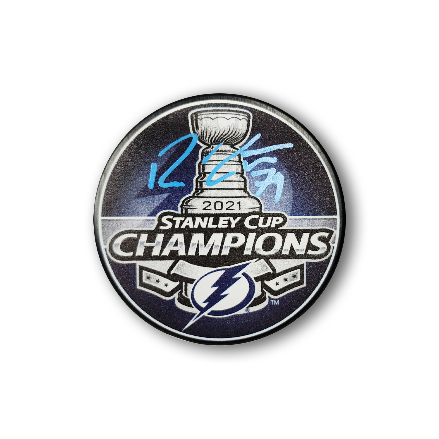 Ross Colton Autographed 2018 Tampa Bay Lightning Stanley Cup Hockey Puck