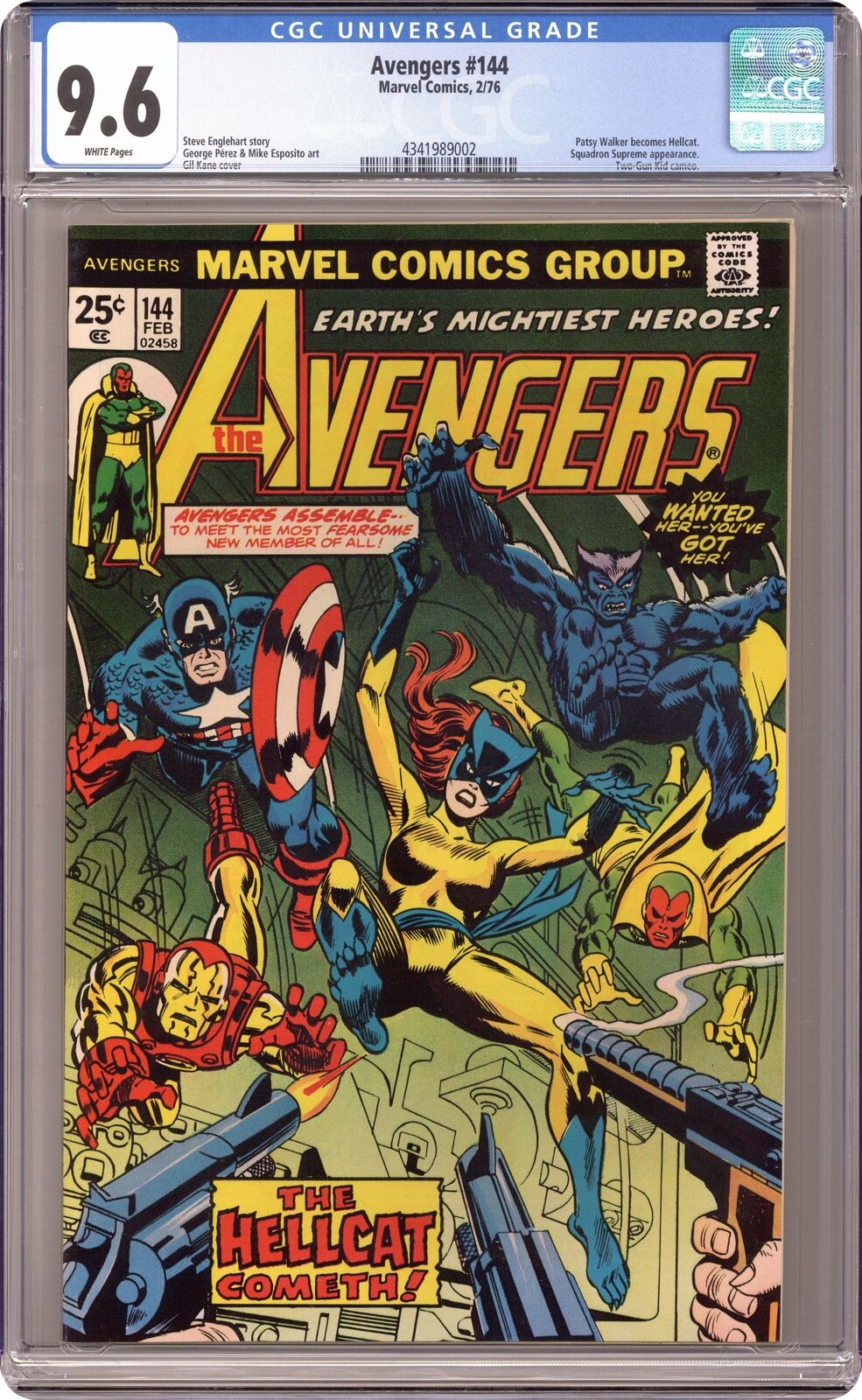 Avengers #144 CGC 9.6 1976 4341989002 1st app. Hellcat