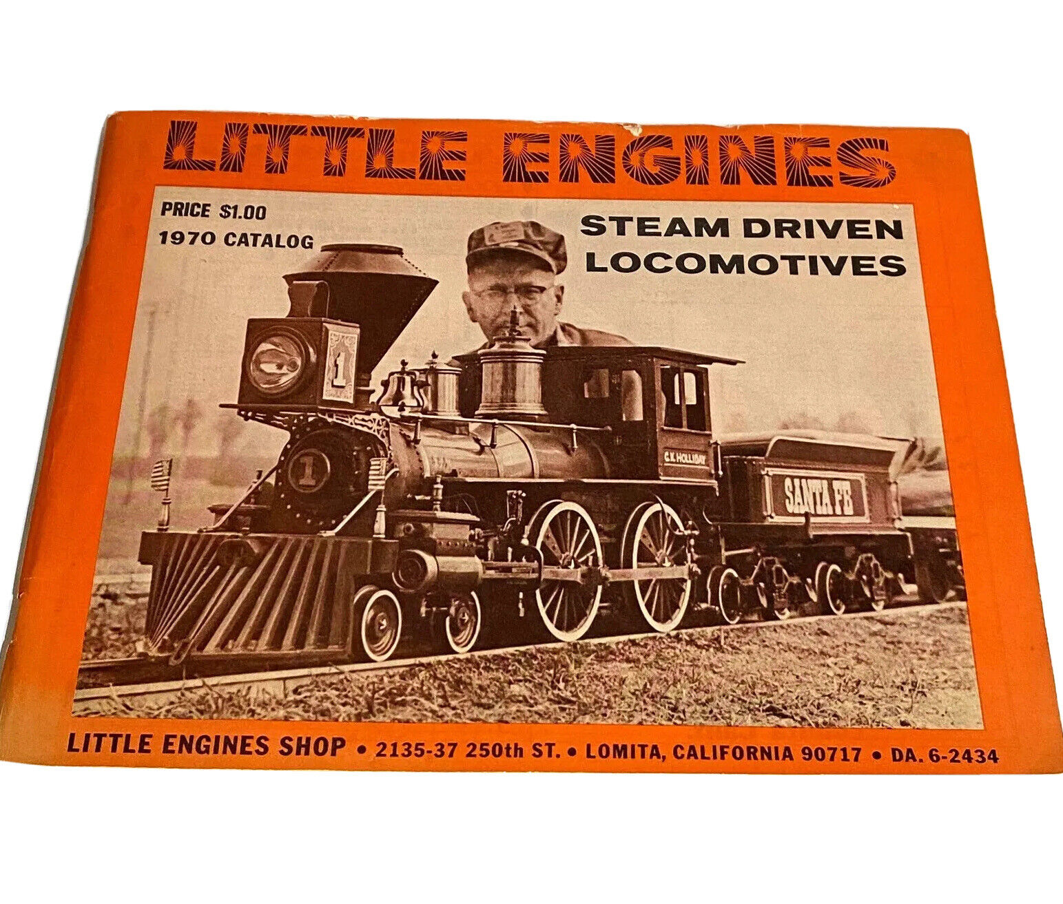 1970 Little Engines Shop Steam Driven Locomotives Vintage Catalog Backyard RR  