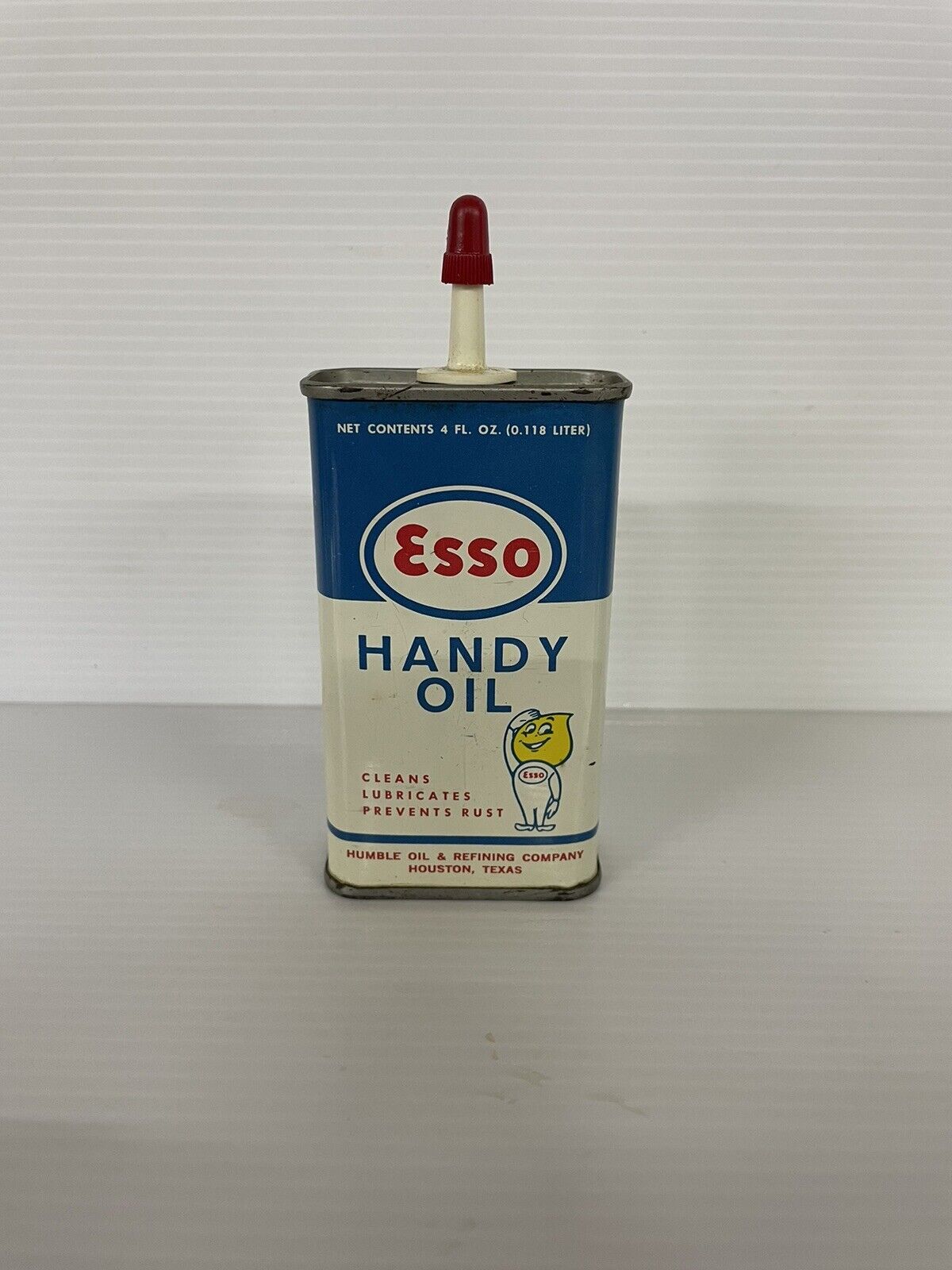 Vintage Esso Handy Oil 4 Fl. Oz. Oil Can With Cap