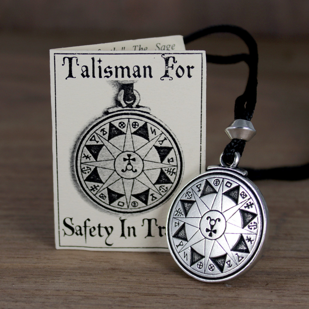 Talisman For Safety in Travel Pendant Seal Hermetic Kabbalah Jewelry Protection