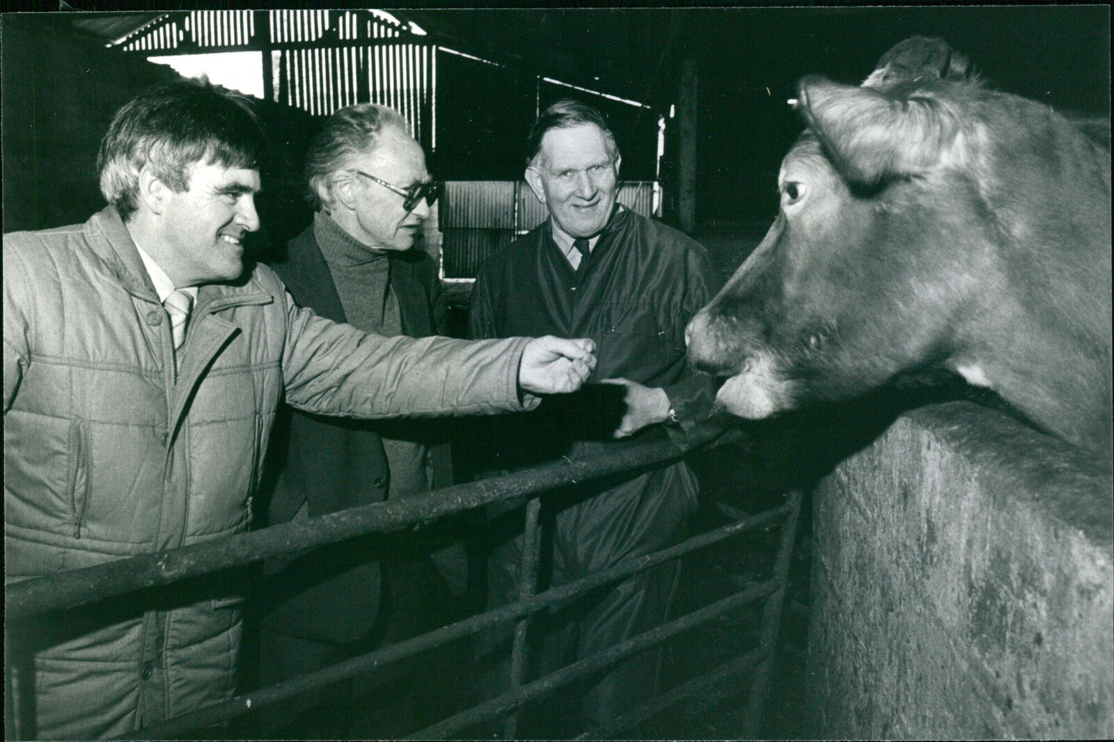 Norman Buchan with Mr. Alan Lark and Mr. Peter... - Vintage Photograph 2549468